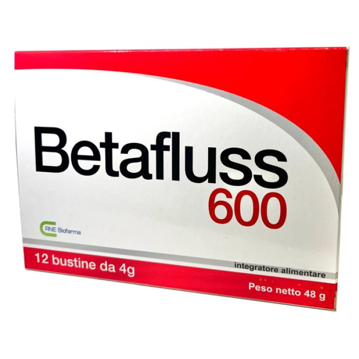 Betafluss 600 integratore alimentare in bustine &mdash; confezione da 12 bustine da 4 g