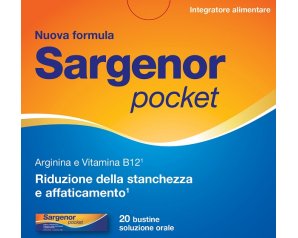 Sargenor Pocket Integratore Per Affaticamento e Energia 20 Bustine