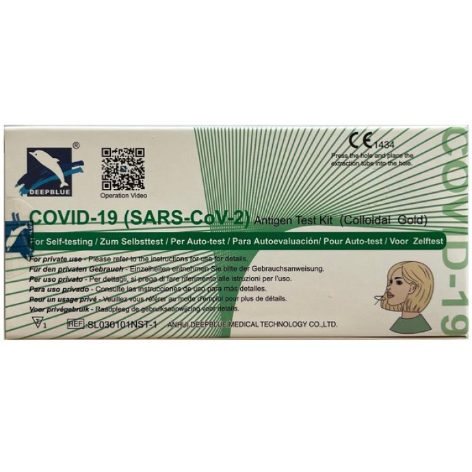 Deepblue Test Antigenico Rapido SARS-CoV-2 Tampone Nasale, 1 Kit