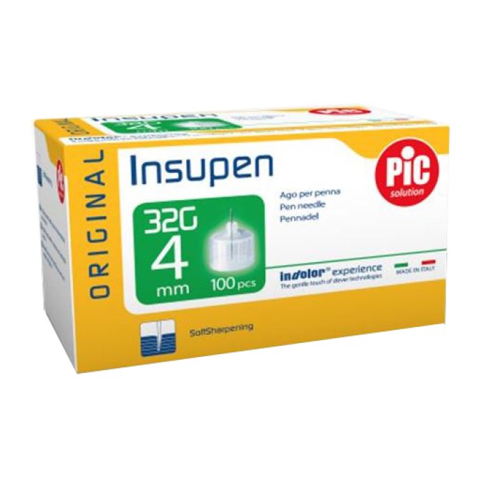 Pikdare Ago Per Penna Pic Insupen Orginal Gauge 32,5x4 Mm 100 Pezzi Pikdare Ago Per Penna Pic Insupen Orginal Gauge 32,5x4 Mm 100 Pezzi