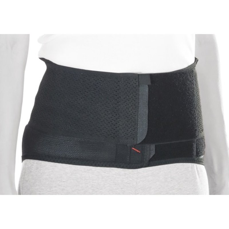 LOMBOSTRAP Corsetto Lombare 26 cm per Mal di Schiena Taglia M Colore Nero | Fascia di Supporto Schiena e Zona Lombare