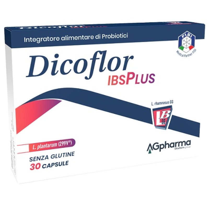 Dicoflor IBSPLUS - Integratore Probiotico per l'Equilibrio della Flora Batterica Intestinale 30 capsule Dicoflor IBSPLUS - Integratore Probiotico per l'Equilibrio della Flora Batterica Intestinale 30 capsule