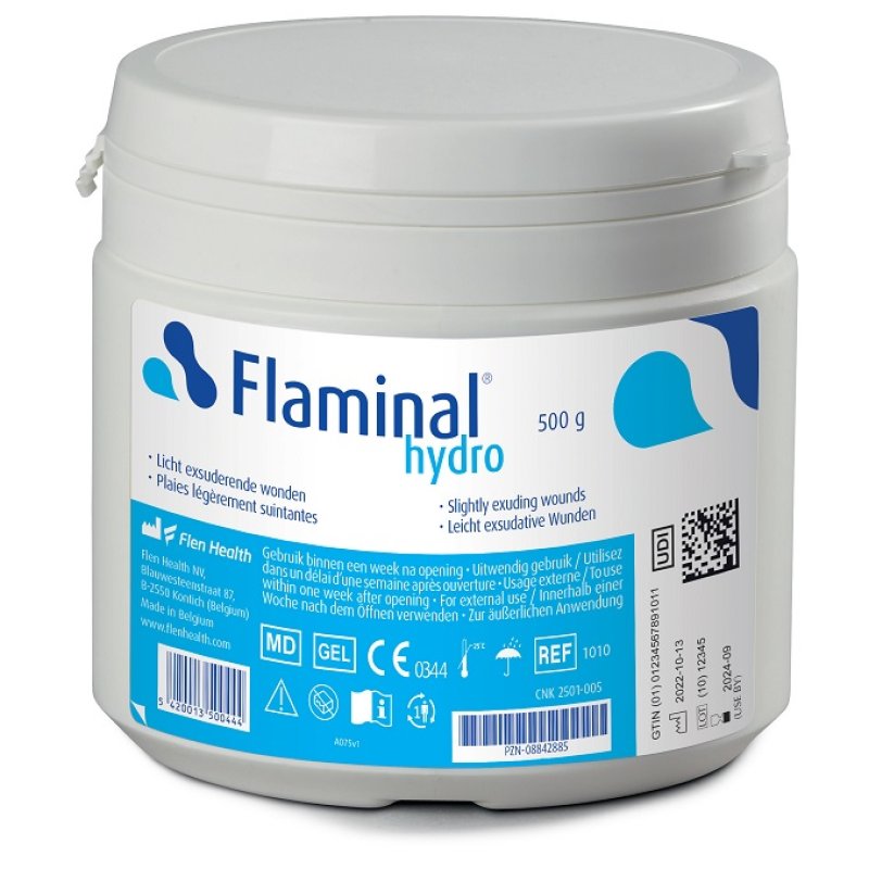 Flaminal Hydro Gel Per Ferite 500 g Trattamento Idratante E Protezione Delle Lesioni Cutanee E Ustioni