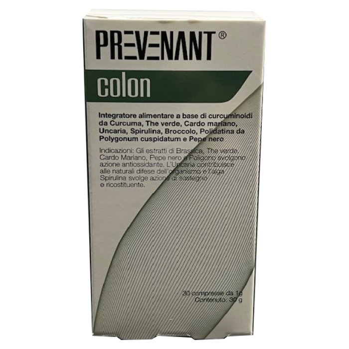 Prevenant Colon 30 Compresse Integratore Alimentare per Regolarit&agrave; Intestinale e Benessere del Colon