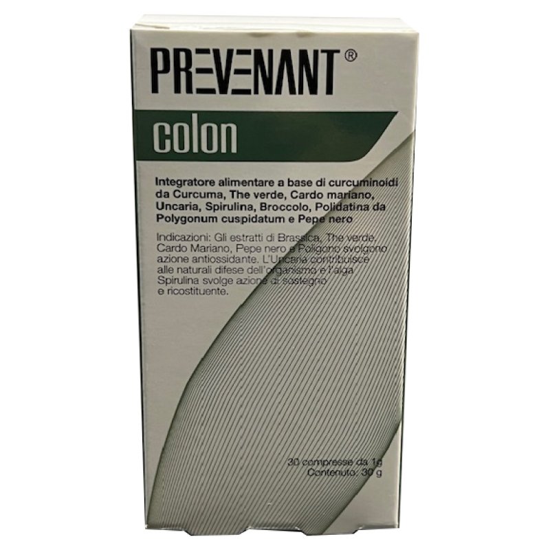 Prevenant Colon 30 Compresse Integratore Alimentare per Regolarit&agrave; Intestinale e Benessere del Colon