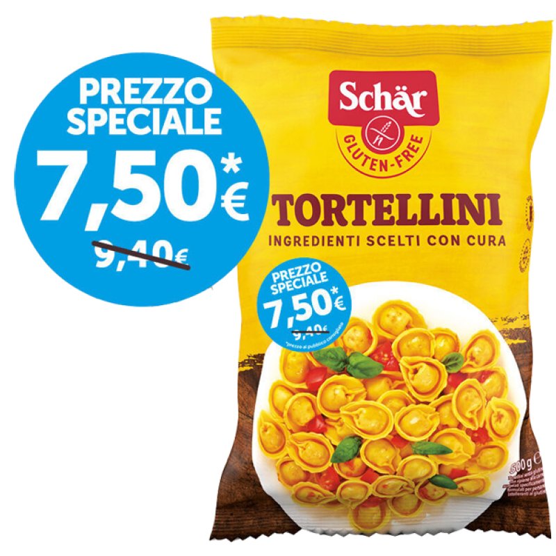 Schar Tortellini Senza Glutine 500 g Formato family Promo Pasta Ripiena per Intolleranti al Glutine Schar Tortellini Senza Glutine 500 g Formato family Promo Pasta Ripiena per Intolleranti al Glutine