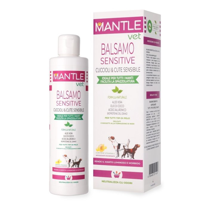 Mantle Vet Balsamo Cuscinetti e Cute per Cani e Gatti Trattamento Lenitivo e Protettivo