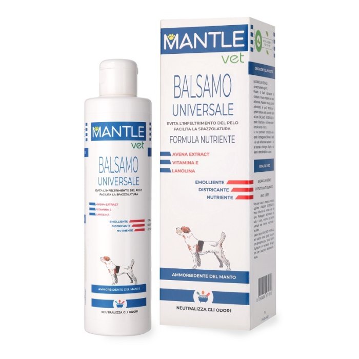 Mantle Vet balsamo universale 250 ml - balsamo lucidante per mantello di cani e gatti