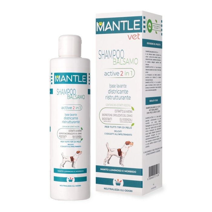 Mantle Vet shampoo 2 in 1 250 ml - shampoo e balsamo per la toelettatura del cane