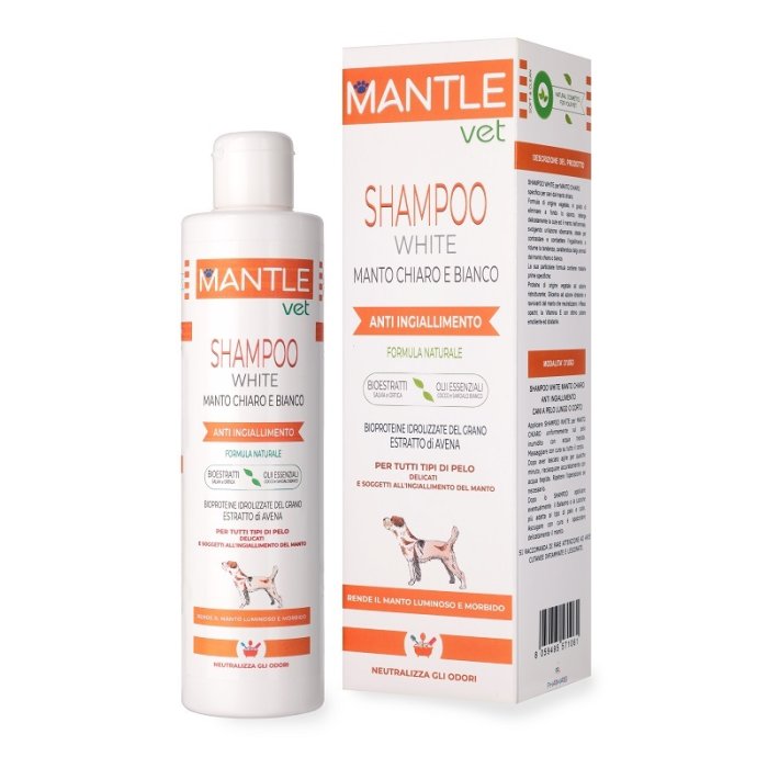 Mantle Vet shampoo manto chiaro - shampoo illuminante per mantelli chiari di cani e gatti
