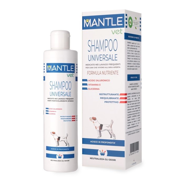 Mantle Vet shampoo universale 250 ml - shampoo delicato per lavaggi frequenti del cane