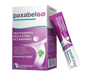 Paxabelgo dispositivo medico per il trattamento della stipsi occasionale 12 bustine pronte all'uso