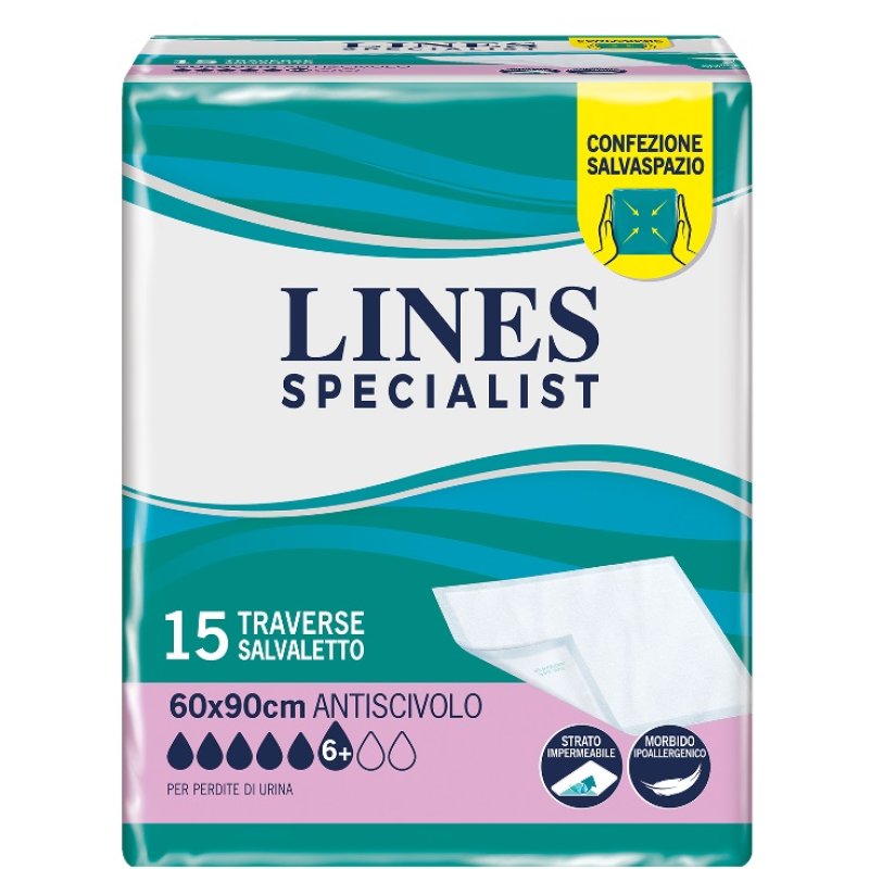 Lines Specialist Traversine 60x90 15 pezzi - traversine assorbenti per letto