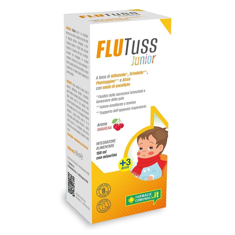 Flurespiro Junior Sciroppo 150 ml per Bambini – Sollievo da Tosse, Raffreddore e Naso Chiuso Flurespiro Junior Sciroppo 150 ml per Bambini – Sollievo da Tosse, Raffreddore e Naso Chiuso