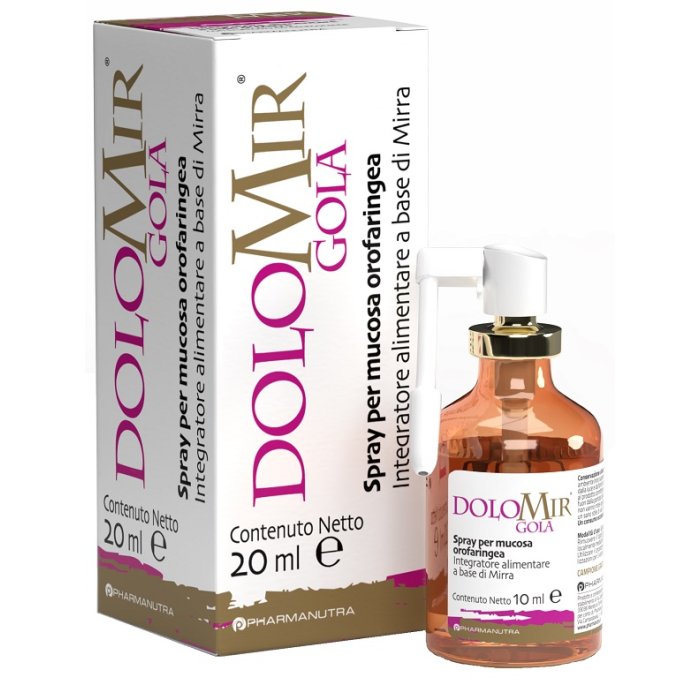 Dolomir Gola spray 20 ml - spray orale per mal di gola