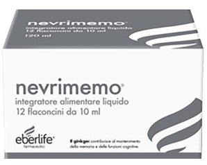 Eberlife Farmaceutici Nevrimemo Integratore Memoria e Funzioni Cognitive 12 Flaconcini