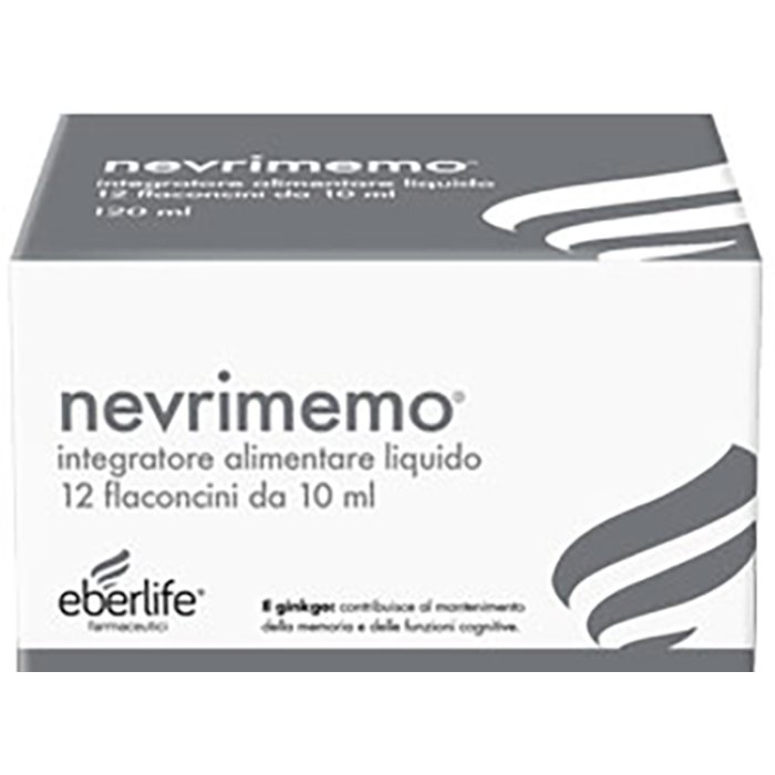 Eberlife Farmaceutici Nevrimemo Integratore Memoria e Funzioni Cognitive 12 Flaconcini