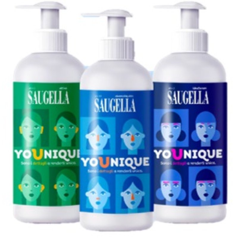Saugella Younique Bundle Tre Pezzi – Detergente Intimo Delicato per Donna