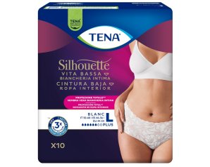 TENA SILHOUETTE P WHITE L 10PZ