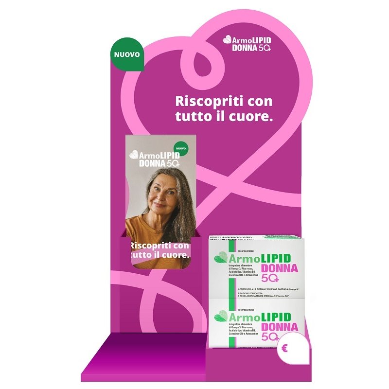Armolipid Donna 50+ Integratore Alimentare per il Benessere della Donna Over 50 - Expo da 6 Pezzi Armolipid Donna 50+ Integratore Alimentare per il Benessere della Donna Over 50 - Expo da 6 Pezzi