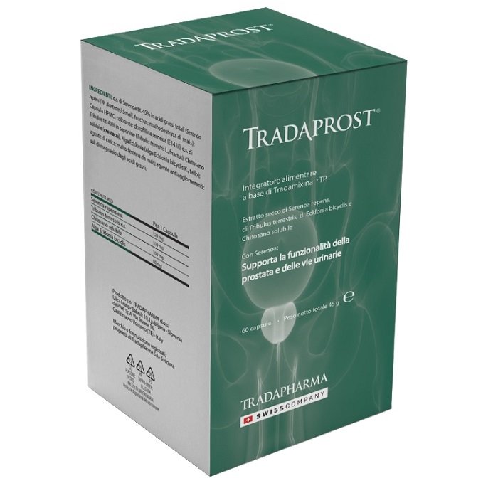 Tradaprost 60 Capsule Integratore Prostata Uomo Alternativa a Prostamol con Serenoa Repens per il Benessere Urinario Tradaprost 60 Capsule Integratore Prostata Uomo Alternativa a Prostamol con Serenoa Repens per il Benessere Urinario