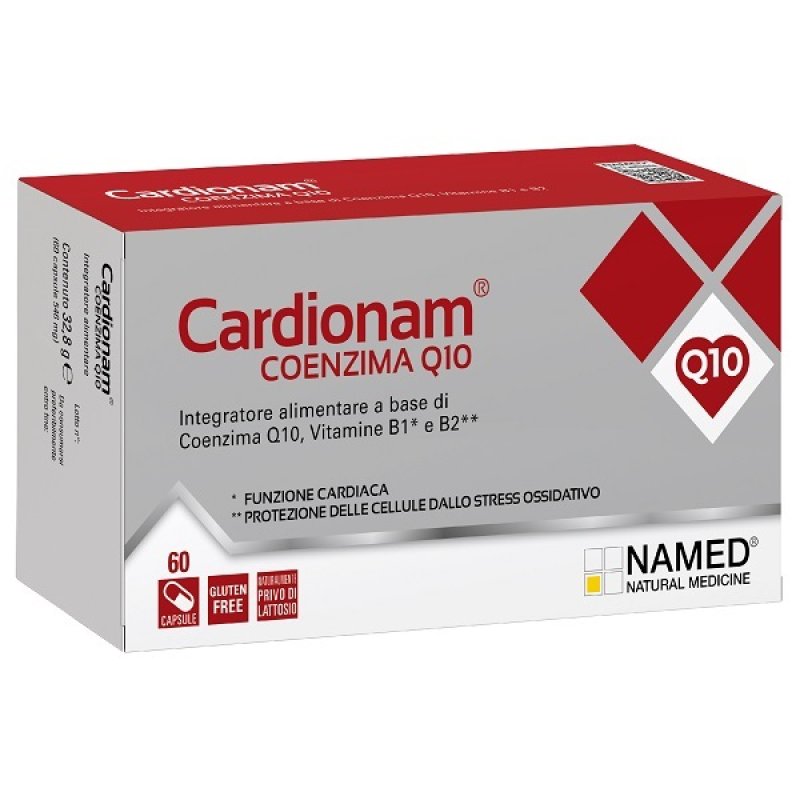 Named Cardionam - Coenzima Q10 Integratore Alimentare Funzione Cardiaca 60 capsule
