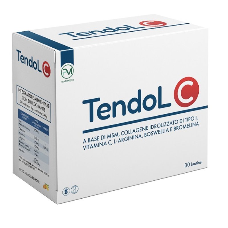 TENDOL C Integratore Alimentare per Tendini e Articolazioni con Vitamina C &ndash; Confezione da 30 Bustine