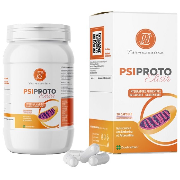 Psiproto elixir integratore con berberina, astaxantina e vitamina D 30 capsule
