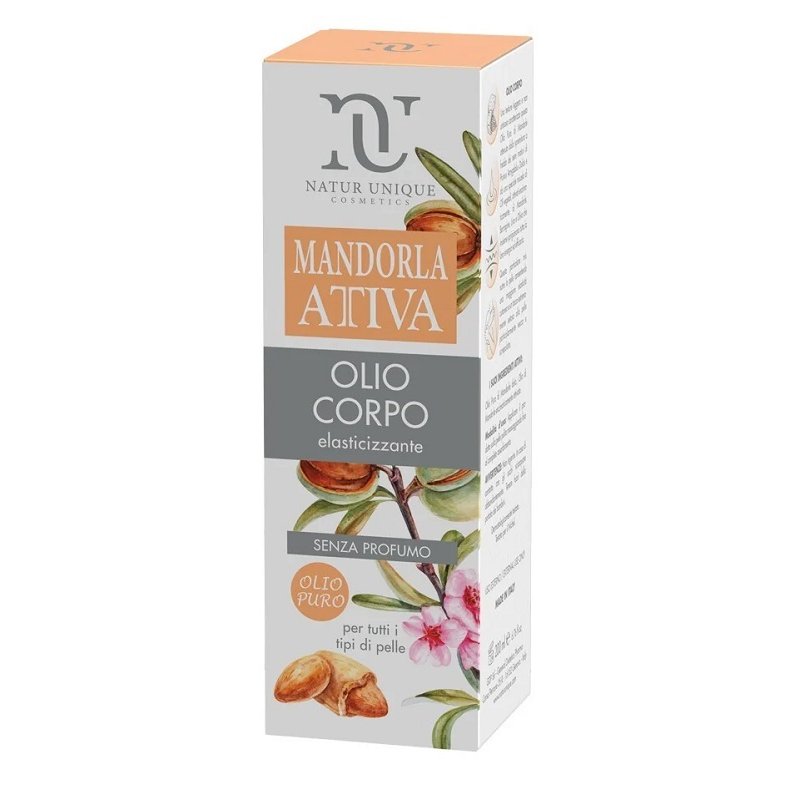 Mandorla Attiva olio corpo senza profumo - olio emolliente per pelli sensibili