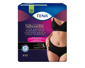 TENA SILHOUETTE Noir L VB 10pz