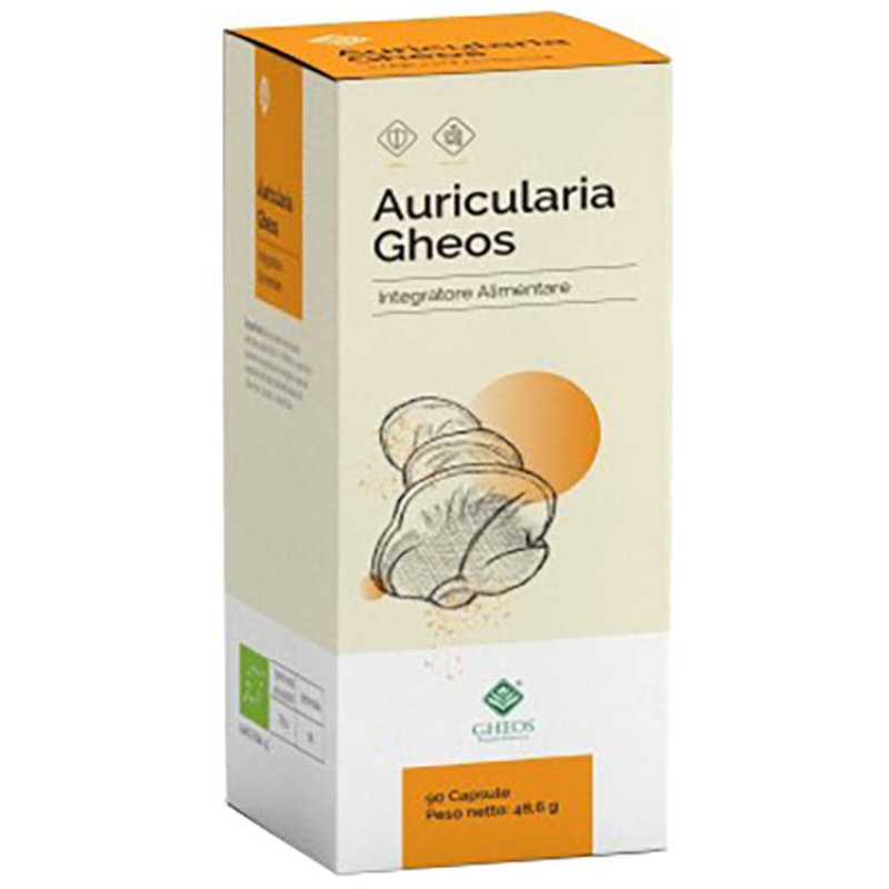 Gheos Auricularia Integratore Alimentare a Base di Fungo Auricularia 90 Capsule Gheos Auricularia Integratore Alimentare a Base di Fungo Auricularia 90 Capsule