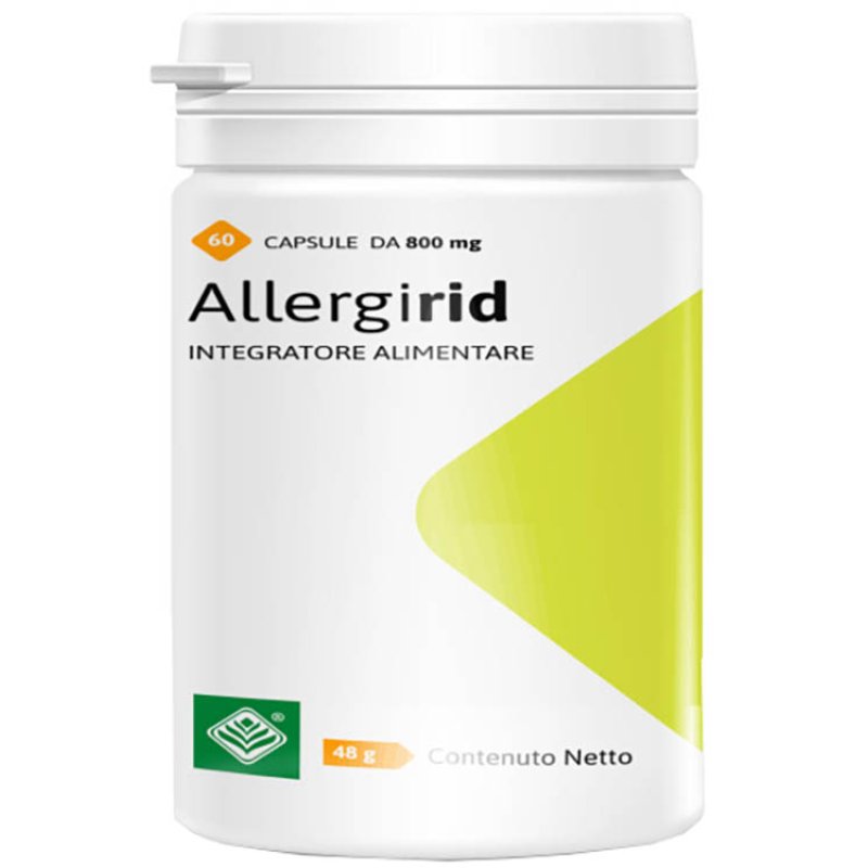 Allergirid Integratore per Allergie Stagionali 60 Capsule per Benessere delle Vie Respiratorie