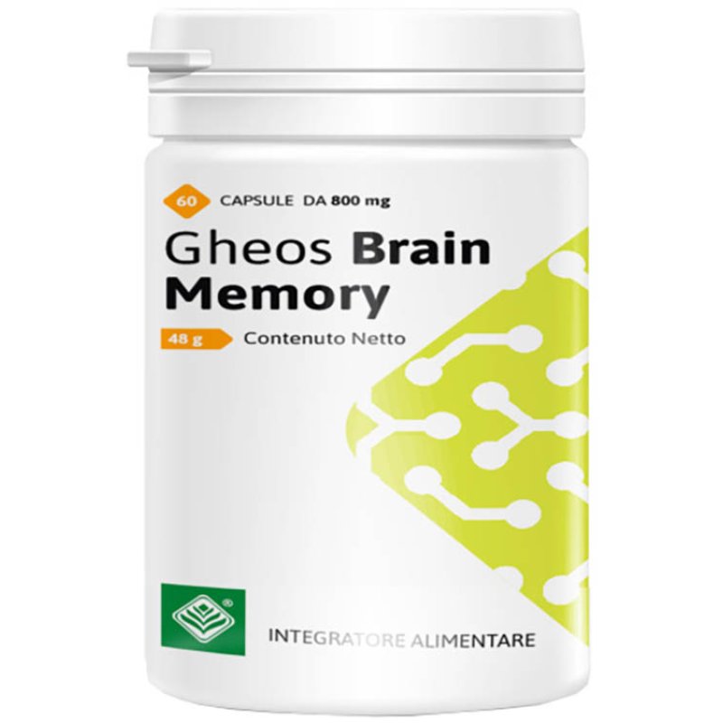 Gheos Brain Memory Integratore Alimentare per Memoria, Concentrazione e Funzioni Cognitive 60 Capsule Gheos Brain Memory Integratore Alimentare per Memoria, Concentrazione e Funzioni Cognitive 60 Capsule