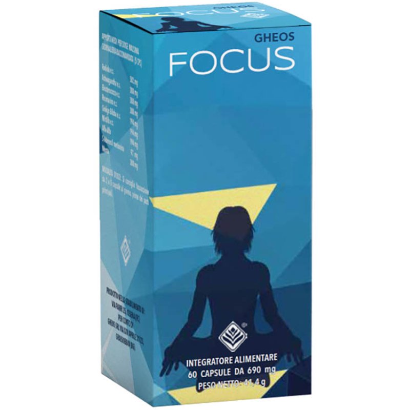 Gheos Focus Integratore per Concentrazione e Memoria 60 Capsule 690 mg