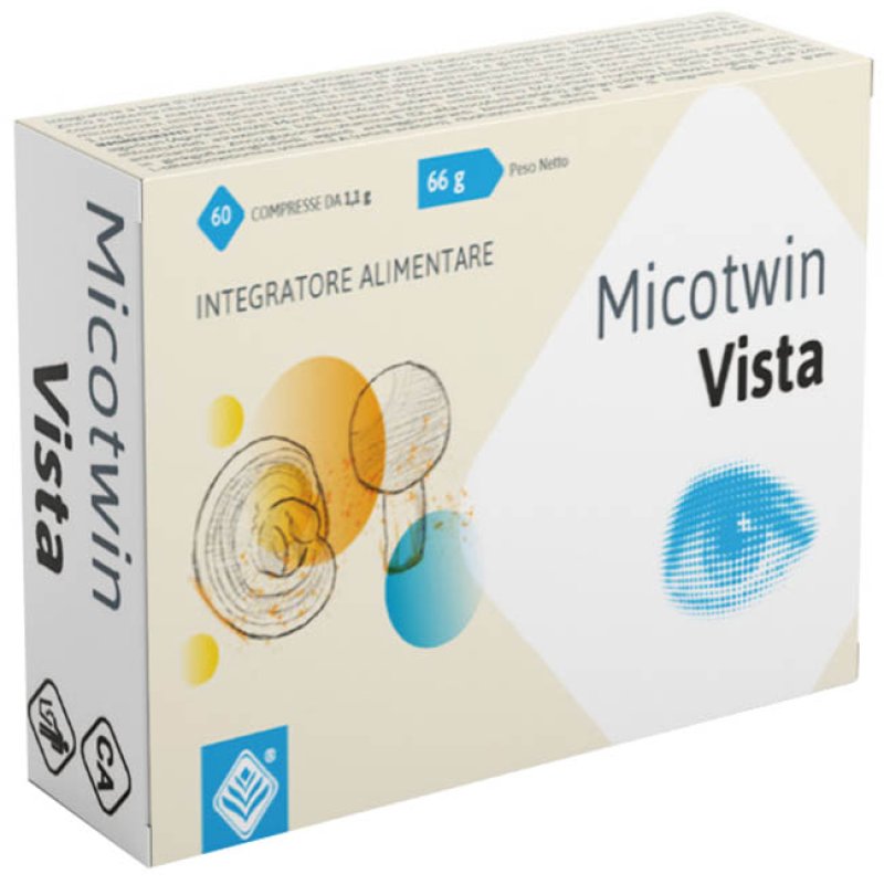 Micotwin Vista Integratore per la Vista 60 Compresse da 110 Milligrammi Supporto Funzione Visiva Micotwin Vista Integratore per la Vista 60 Compresse da 110 Milligrammi Supporto Funzione Visiva