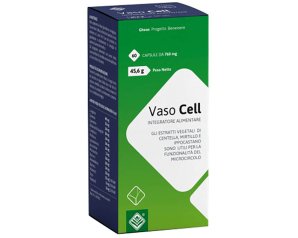 Vaso Cell Integratore 60 Compresse 760 mg per Circolazione Venosa, Gambe Leggere e Cellulite