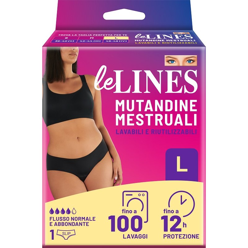 Lines Mutandina assorbente L - pants assorbenti donna taglia L Lines Mutandina assorbente L - pants assorbenti donna taglia L