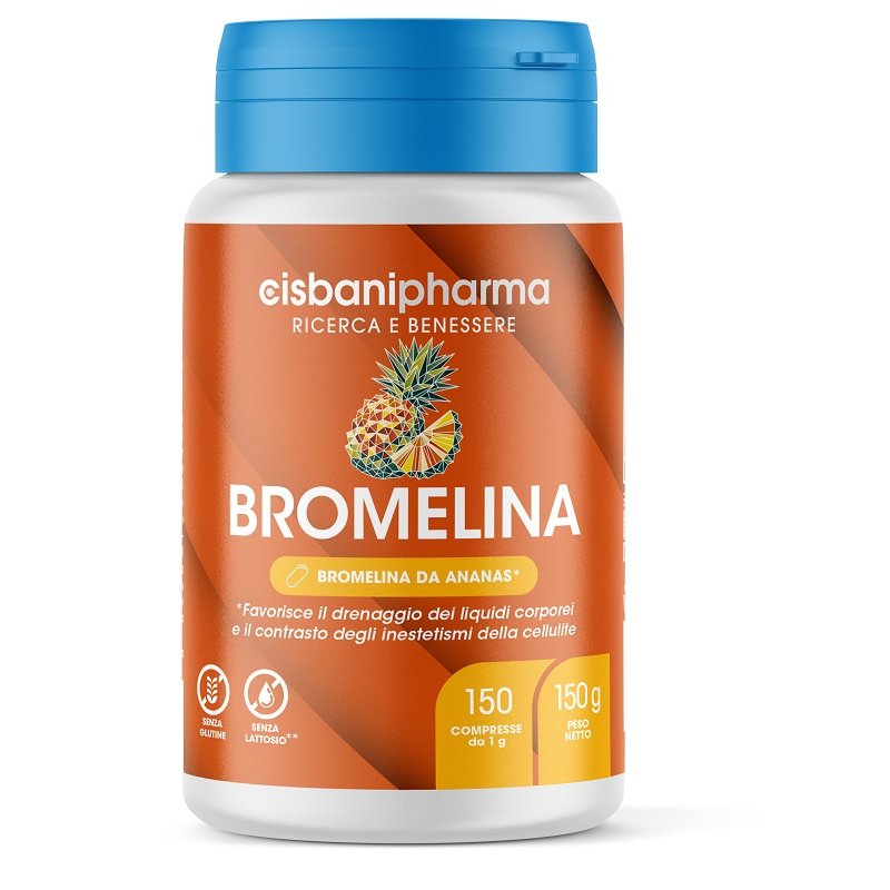 Bromelina 180 compresse Cis Bani - integratore a base di bromelina per drenaggio e gonfiore Bromelina 180 compresse Cis Bani - integratore a base di bromelina per drenaggio e gonfiore