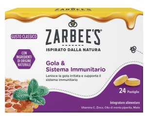  Zarbee's pastiglie miele e menta gola e sistema immunitario  24 pezzi