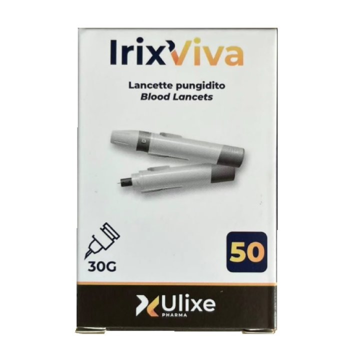 IRIS Plus lancette pungidito sterili monouso per glucometro, confezione da 50 pezzi
