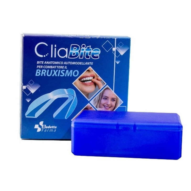 Budetta Farma Cliabite Bite Anatomico Automodellante Anti-Bruxismo 1 pezzo Budetta Farma Cliabite Bite Anatomico Automodellante Anti-Bruxismo 1 pezzo