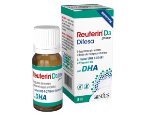 Reuterin D3 Difesa – Integratore con L. reuteri, Vitamina D3 e DHA | Flacone da 8 ml