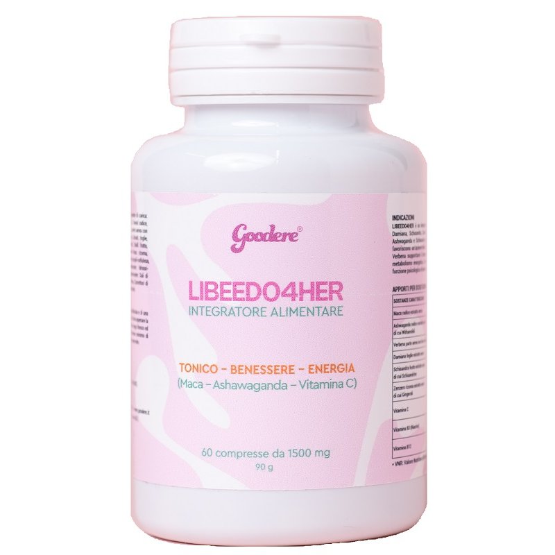 Goodere Libeedo 4 Her 90 g – integratore per energia e desiderio femminile 60 compresse Goodere Libeedo 4 Her 90 g – integratore per energia e desiderio femminile 60 compresse