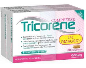 Chiesi Tricorene Integratore per Capelli Sani Tripla Azione 2 x 30 Compresse