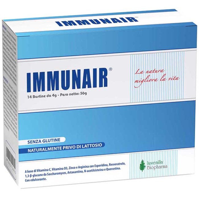 Immunaair Integratore per le Difese Immunitarie 14 Buste – Supporto del Sistema Immunitario e delle Vie Respiratorie Immunaair Integratore per le Difese Immunitarie 14 Buste – Supporto del Sistema Immunitario e delle Vie Respiratorie