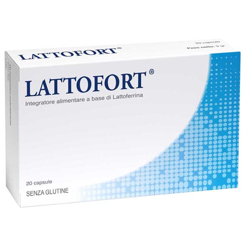 Lattofort 100 mg 20 Capsule - Integratore Fermenti Lattici Probiotici Krim Lattofort 100 mg 20 Capsule - Integratore Fermenti Lattici Probiotici Krim