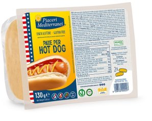 PIACERI MEDIT PANE HOT DOG130G