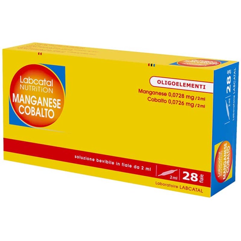 Labcatal Nutrition Mn/Co 28 fiale integratore oligoelementi manganese cobalto Labcatal Nutrition Mn/Co 28 fiale integratore oligoelementi manganese cobalto