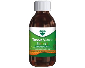 Vicks Sciroppo Tosse Natura Bambini Miele e Fragola 140ml