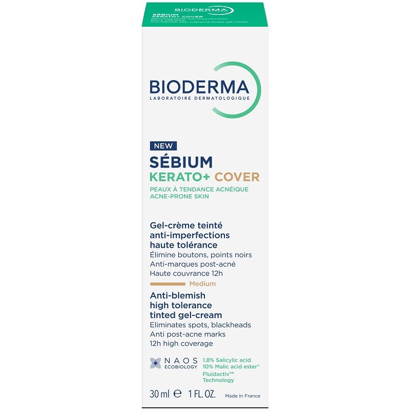 Bioderma Sebium - Kerato+ Cover Gel Crema Colorata 2 in 1 Coprenza Elevata 30 ml Bioderma Sebium - Kerato+ Cover Gel Crema Colorata 2 in 1 Coprenza Elevata 30 ml